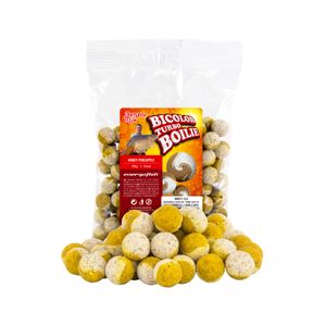 Boilies de Carlig Benzar Mix Turbo Bicolor Miere-Ananas 16mm/20mm 250g