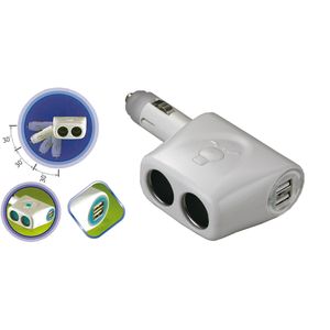 Bricheta dubla cu 2 porturi USB de 12V