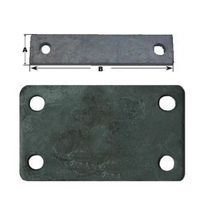Placa de fixare din inox 30x70 mm