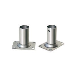 Suport inox la 90° cu baza dreptunghiulara