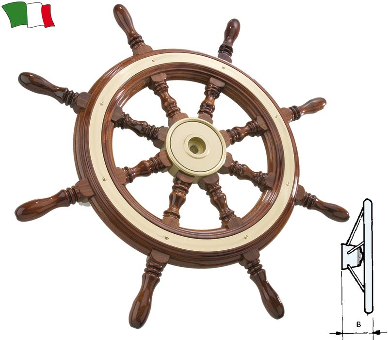 Volan-din-lemn-de-mahon-marin