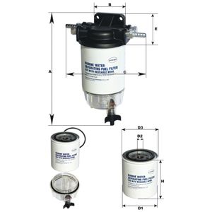 Filtru decantor apa-combustibil