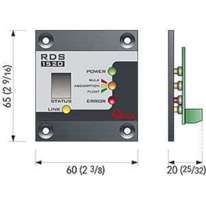 Panou de control de la distanta RDS 1562