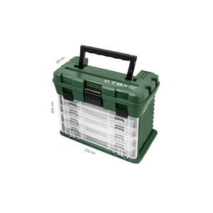 Valigeta Delphin TBX MegaCase Clip + 4 Cutii Compartimentate 29x19x26.5cm