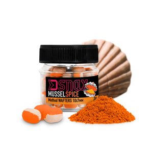 Momeală de cârlig D SNAX WAFT Mussel-Spice 10x7mm 20g/Borcan
