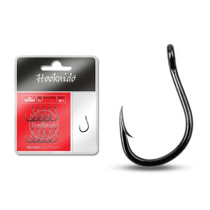 Carlige Delphin Hookaido 4xISEAMA Ring Black Nickel 10+1buc/plic