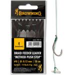 Carlige-Legate-Browning-No.6-10cm-0.12mm-Braid-Feeder-Leader-Method-Push-Stop