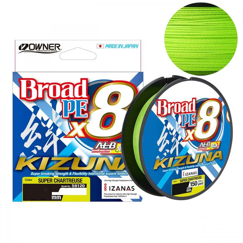 Fir-Owner-Kizuna-X8-Broad-0.42mm-270m-Chartreuse