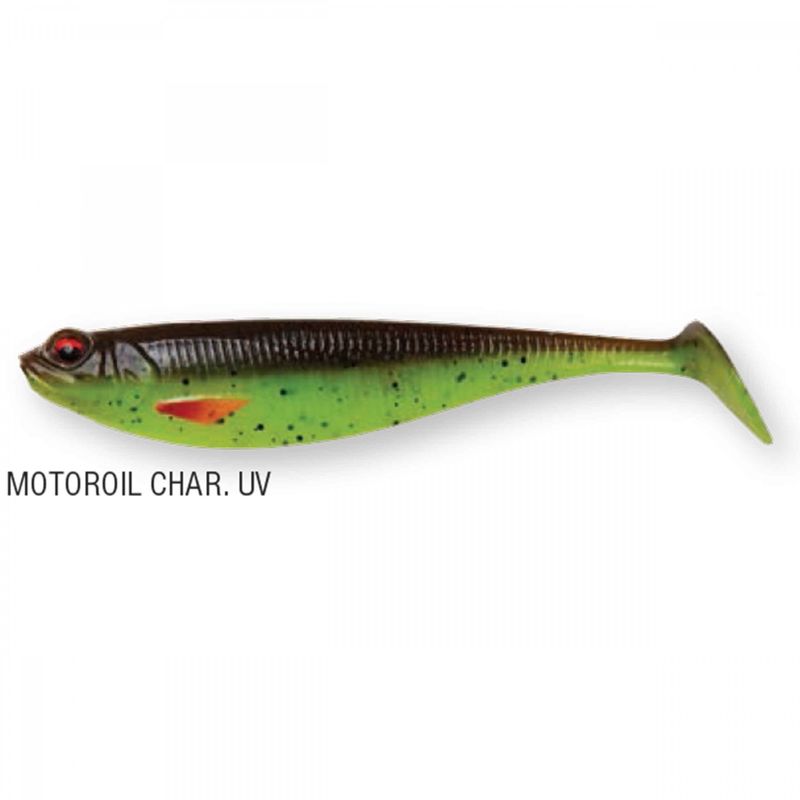 Shad-DAM-Effzett-Shadster-7cm-3.4gr-Motoroil-Chartreuse-UV