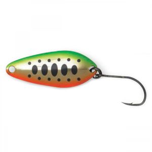 Oscilanta No.5 2.5gr 31.5mm DAM Effzett Pro Trout Spoon Green Orange Smolt UV