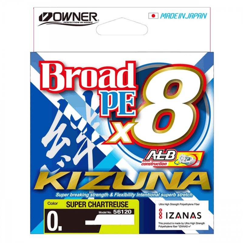 Fir-Owner-Kizuna-X8-Broad-0.42mm-270m-Chartreuse