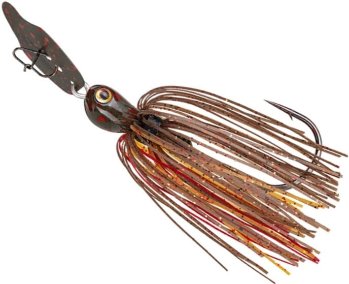 Chatterbait Strike King Thunder Cricket Vibrating Swim Jig, Falcon Lake