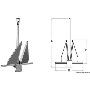Ancora Osculati Danforth 4-30Kg