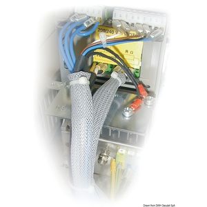 Protectie poliester impletita pentru cabluri electrice