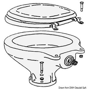 Vas WC portelan Confort de rezerva