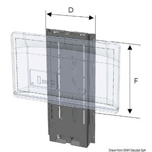 Suport TV tip lift Osculati 12-24V