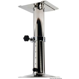 Piedestal pivotant telescopic universal