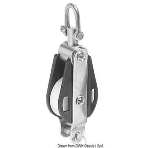 Bloc scripete dublu cu cap fix pivotant Osculati