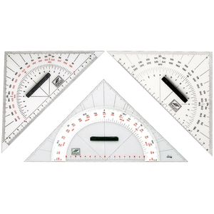 Triunghi plexiglas cu maner