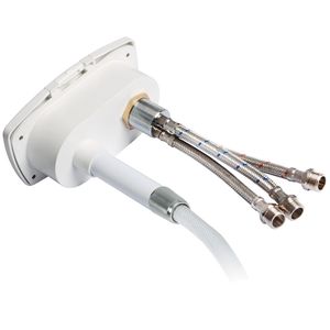Cabina de dus cromata New Edge cu furtun din PVC