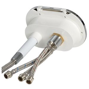 Cutie de dus ovala din inox cu baterie Mizar VRAC