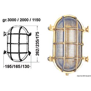 Lampa ovala tip testoasa Old Marine