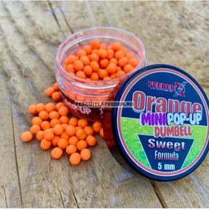 Boilies FeederX Orange Mini Pop-Up Sweet Formula 5mm