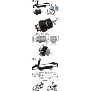Sistem de guvernare hidraulica ULTRAFLEX HYTECH-OBF pentru motoare pana in 175CP